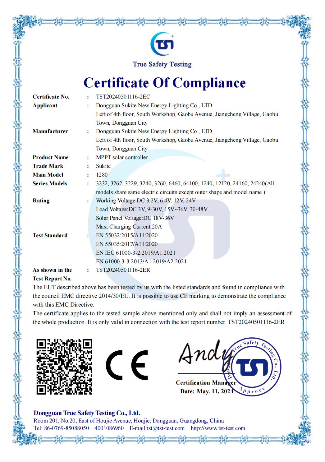 CE-EMC(MPPT List)