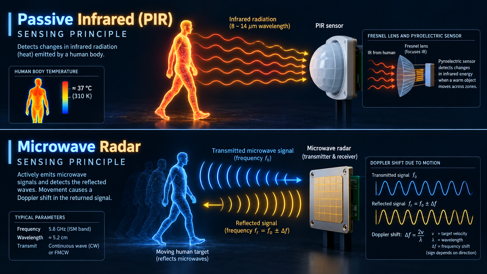 Infrared vs. Microwave Motion Sensors for Solar Controllers: Principles, Pros & Cons, and Selection Guide