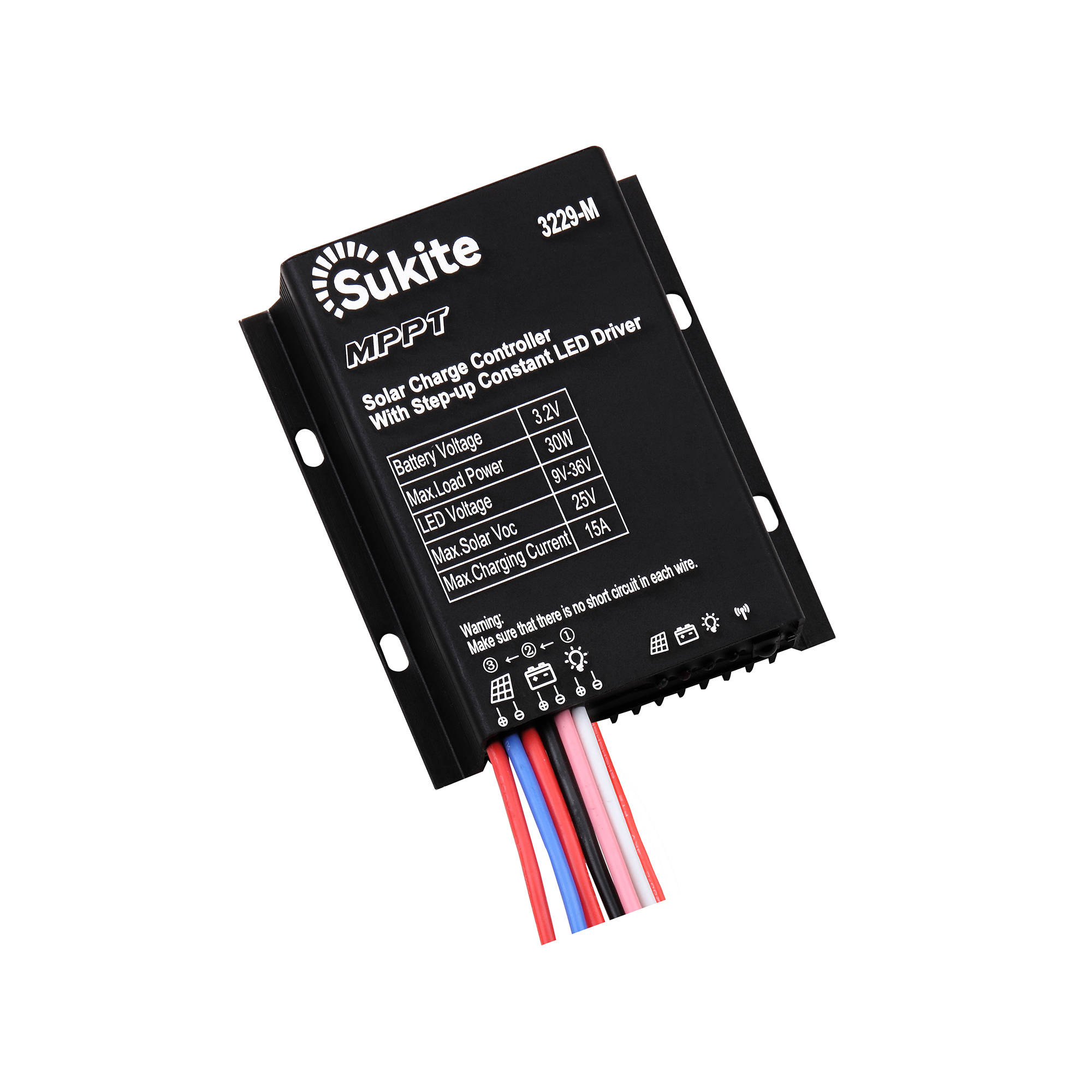 3.2V 15A  MPPT Solar Charge Controller