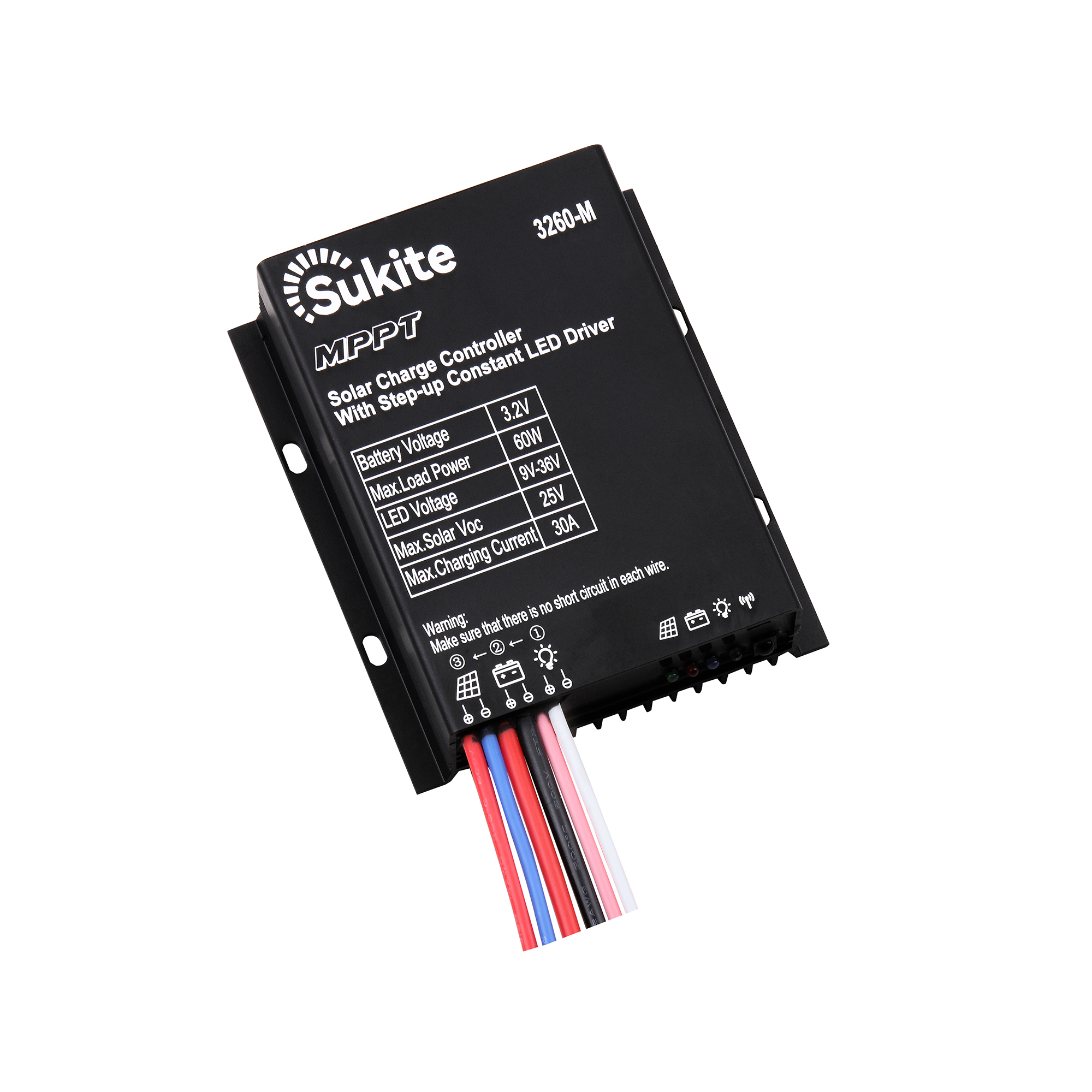 3.2V 30A  MPPT Solar Charge Controller