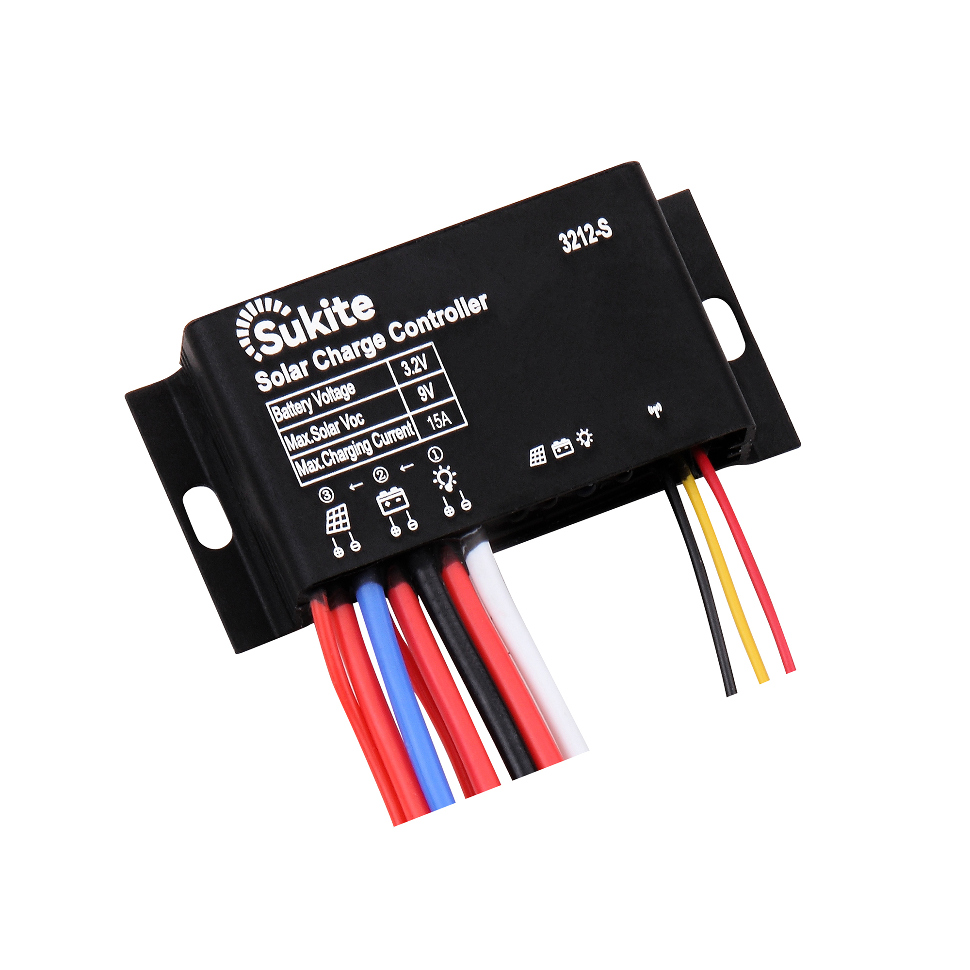 3.2V 15A  PWM Solar Charge Controller