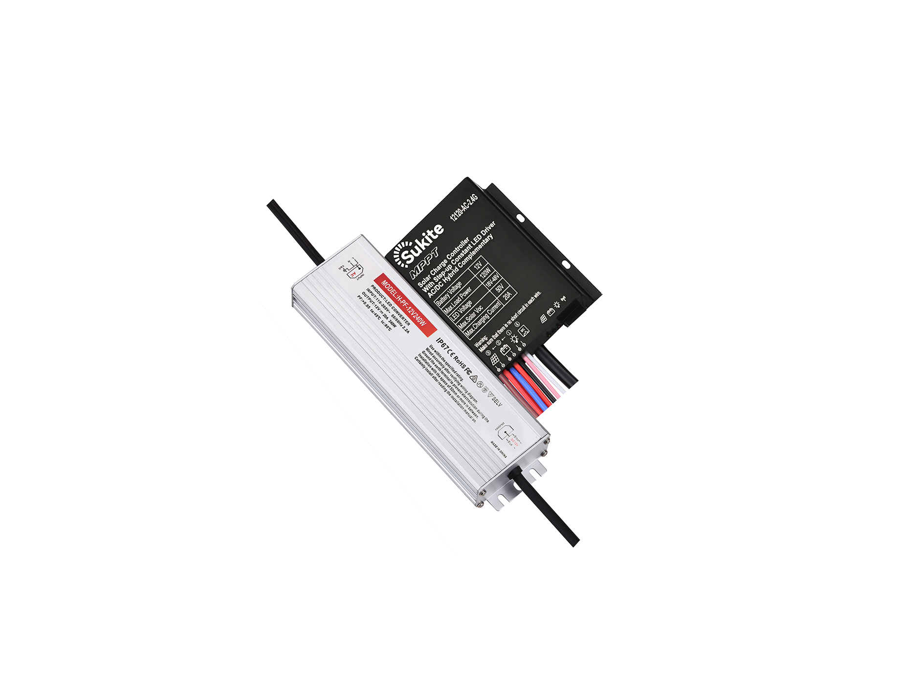 12V 20A MPPT 12120-AC AC/DC Hybrid Solar Charge Controller