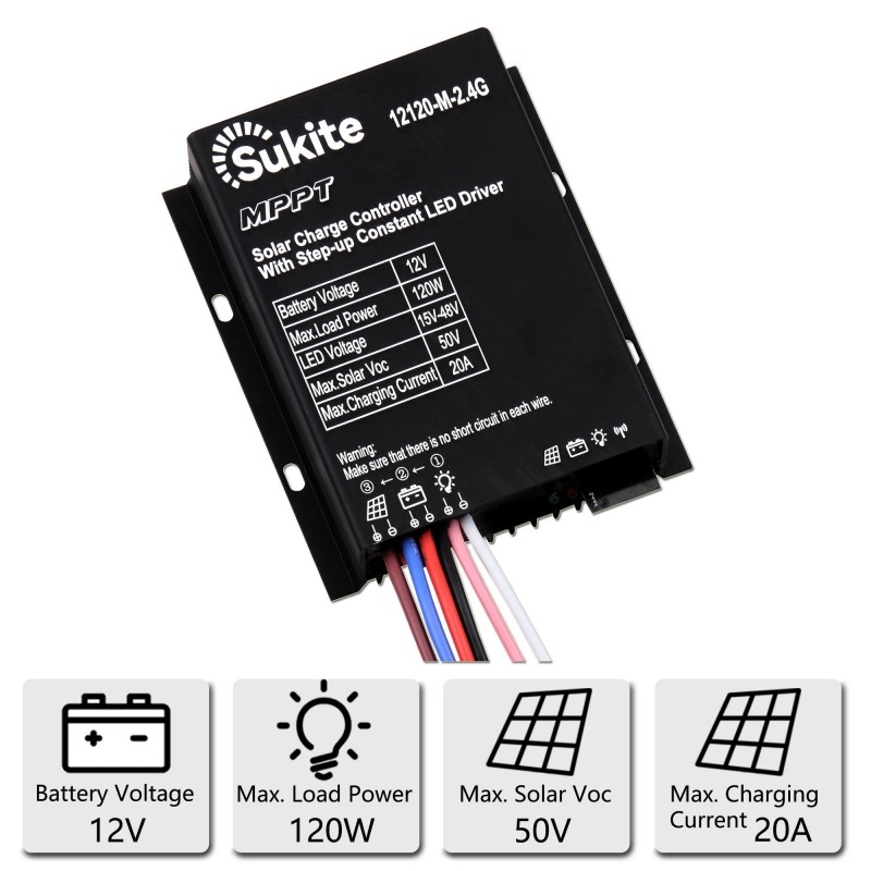 12120 MPPT solar charging controller